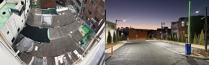 [대구=뉴시스] 들마을 제2공영주차장 조성 전(왼쪽)과 후. (사진=대구 서구 제공) 2025.11.27. photo@newsis.com *재판매 및 DB 금지