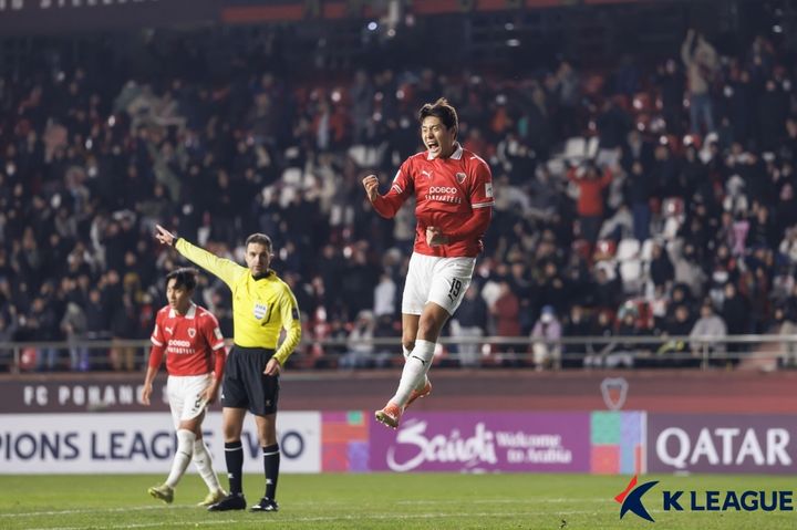 [서울=뉴시스]프로축구 포항, ACL2 16강 진출. (사진=한국프로축구연맹 제공)