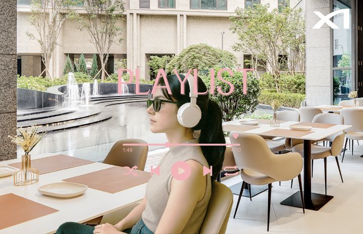 [서울=뉴시스] 자이사운드스케이프가 적용된 메이플자이 카페테리아. (사진=GS건설 제공) 2025.11.28. photo@newsis.com *재판매 및 DB 금지