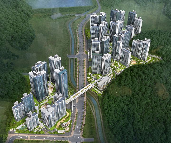 [서울=뉴시스] 군포대야미 A-2블록 단지조감도. (사진=LH 제공) 2025.11.28. photo@newsis.com *재판매 및 DB 금지