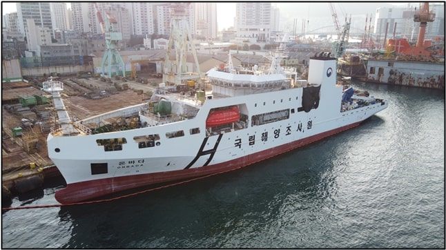 [부산=뉴시스] 친환경 조사선 온바다호. (사진=국립해양조사원 제공) 2025.11.28. photo@newsis.com *재판매 및 DB 금지