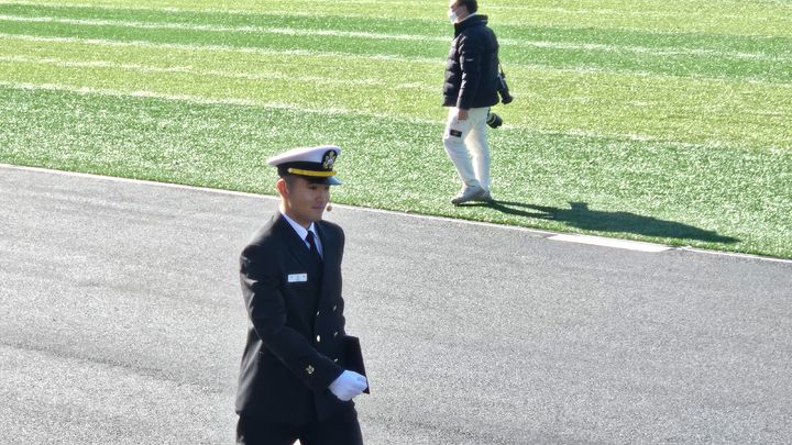 [진해=뉴시스]이재용 삼성전자 회장의 장남 이지호씨가 28일  오후 경남 창원시 진해구 해군사관학교에서 열린 제139기 해군 사관후보생 임관식에서 소위로 임관했다. (사진=공동취재단) photo@newsis.com  *재판매 및 DB 금지