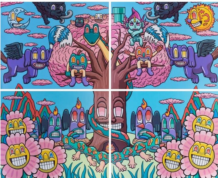 에덴 동산, acrylic on canvas, 130.3 x 162.2cm, 2025 (each) *재판매 및 DB 금지