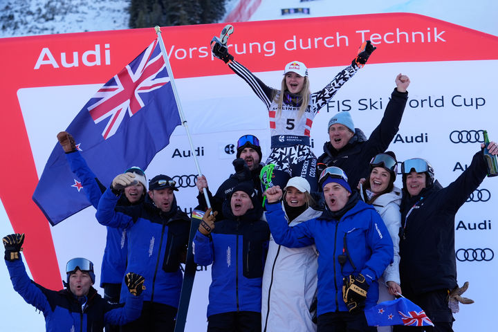 [코퍼마운틴=AP/뉴시스]뉴질랜드 로빈슨, 유럽·북미 제외하고 알파인 월드컵 최다승. 2025.11.29.