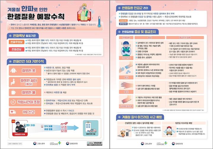 [서울=뉴시스] 겨울철 한랭질환 예방수칙. 2025.11.30. (자료=고용노동부 제공) *재판매 및 DB 금지