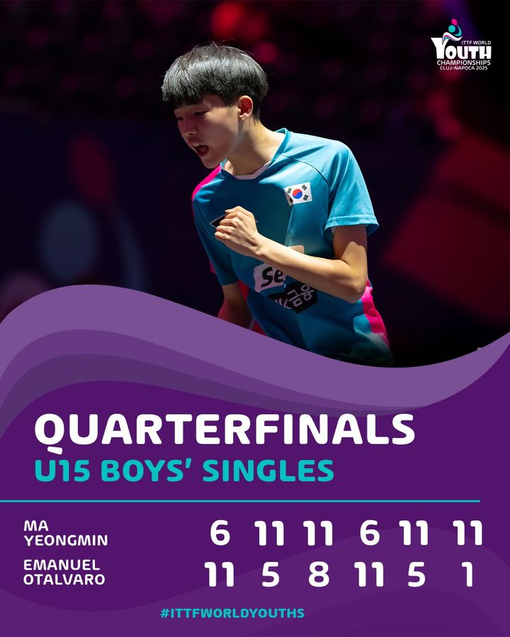 [서울=뉴시스] 탁구 마영민. (사진=ITTF SNS 캡처) *재판매 및 DB 금지