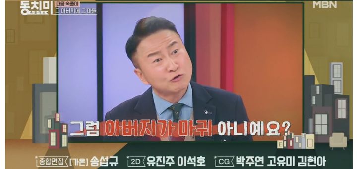 [서울=뉴시스] MBN 예능 프로그램 '속풀이쇼 동치미' 다음 주 예고편에서 작곡가 주영훈이 목회자였던 부친을 그리워했다. (사진=MBN 제공) 2025.11.30.photo@newsis.com  *재판매 및 DB 금지