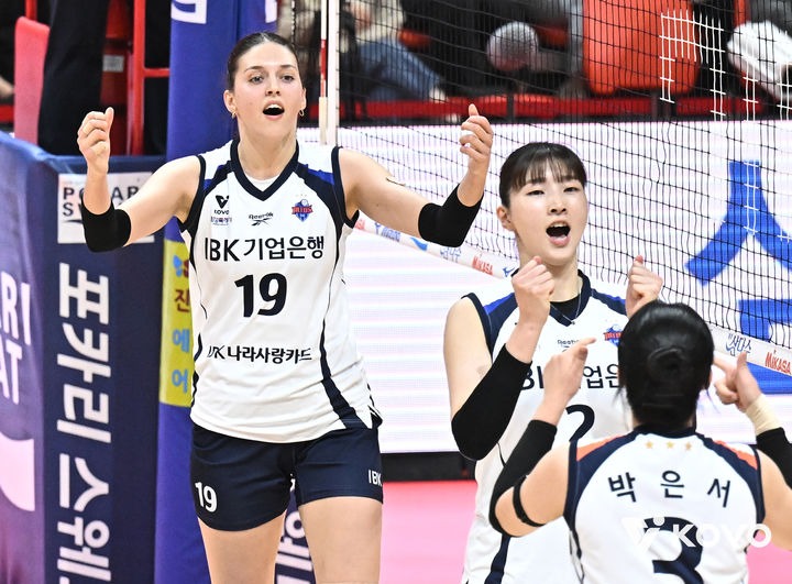 [서울=뉴시스]여자배구 IBK기업은행 빅토리아. (사진=KOVO 제공)