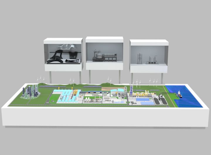 현대제철 미국 전기로 제철소 모형.(사진=현대제철 제공). *재판매 및 DB 금지