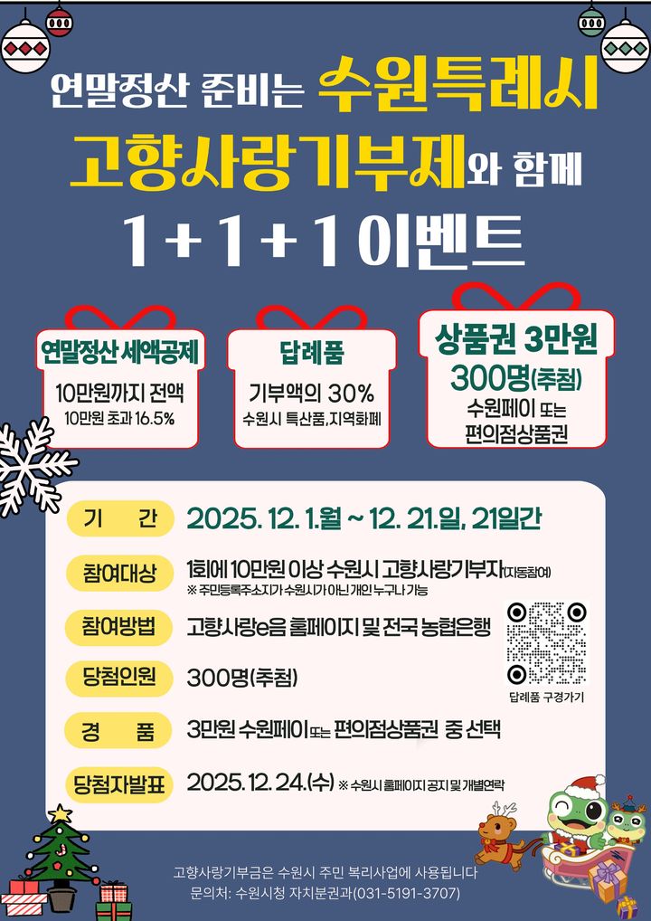 [수원=뉴시스] 홍보물. (사진=수원시 제공) 2025.12.01. photo@newsis.com *재판매 및 DB 금지