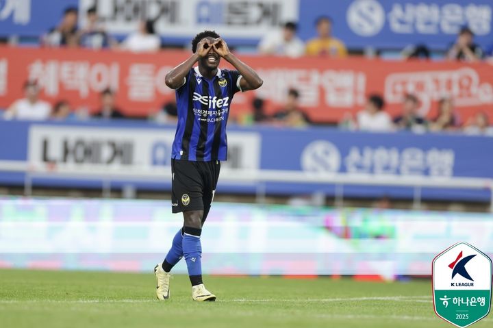 [서울=뉴시스] 프로축구 K리그2 인천 유나이티드 제르소. (사진=한국프로축구연맹 제공) *재판매 및 DB 금지