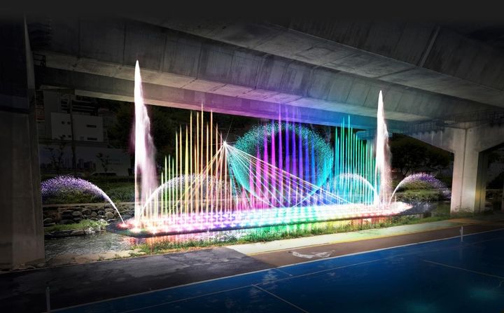 [서울=뉴시스] '홍제천 음악분수' 예상도. 2025.12.01. (자료=서대문구 제공) *재판매 및 DB 금지