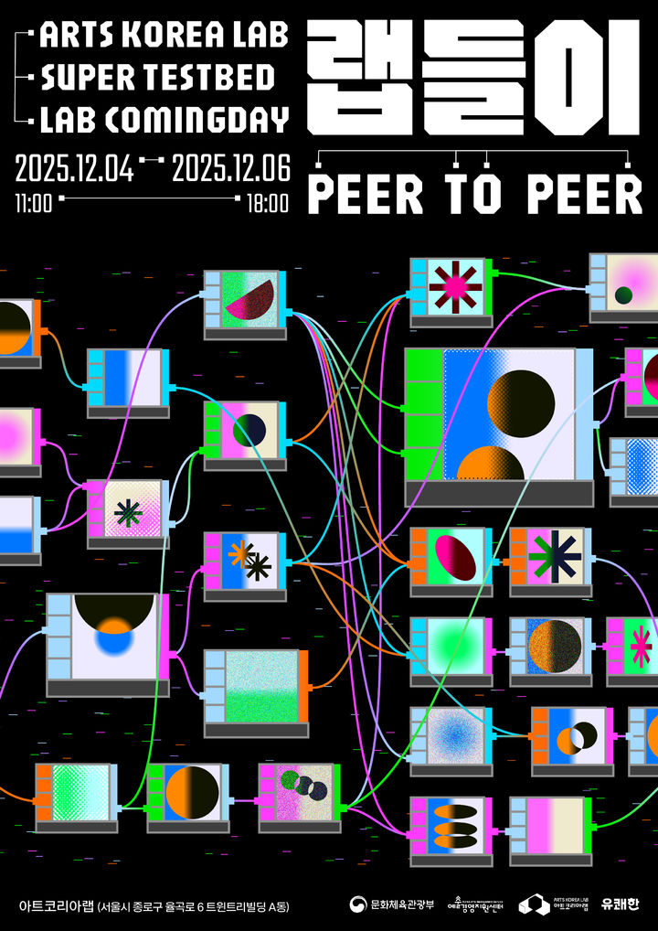 아트코리아랩 '랩들이 : PEER to PEER' 포스터. (아트코리아랩 제공) *재판매 및 DB 금지