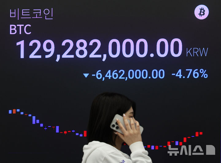 [서울=뉴시스] 1일(현지 시간) 월스트리트저널(WSJ), 파이낸셜타임스(FT)에 따르면 암호화폐 대장주 비트코인은 이날 6% 넘게 폭락해 8만6000달러 선 아래로 밀려나 3월 이후 최대 일일 낙폭을 기록했다. 사진은 1일 서울 강남구 업비트 고객센터에 비트코인을 비롯한 암호화폐 가격이 나오고 있다. 2025.12.02.