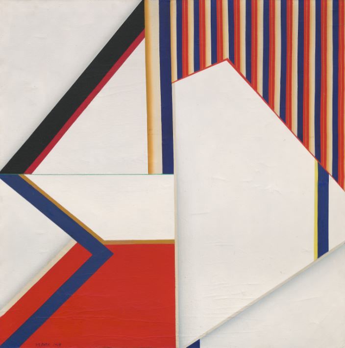 박서보, 〈유전질(遺傳質) 1-68〉, 1968, 캔버스에 유화 물감, 79.8×79cm, 국립현대미술관 소장 박서보재단 *재판매 및 DB 금지