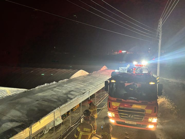 비닐하우스 화재. (사진=뉴시스 DB) *재판매 및 DB 금지