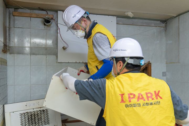 HDC현대산업개발, 도봉구 침수피해 가구 주거환경 개선