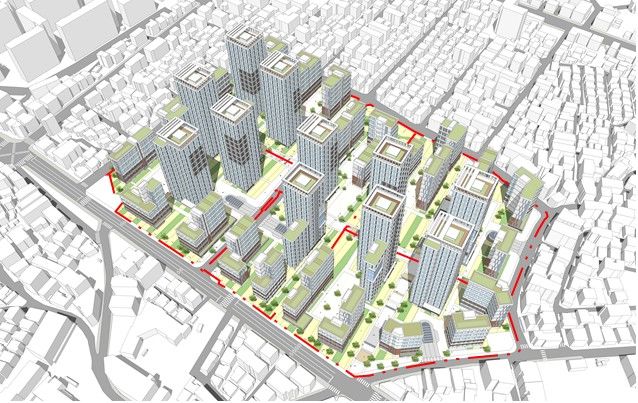 [서울=뉴시스]강북구 수유동 392-9번지 일대 모아타운 조감도.