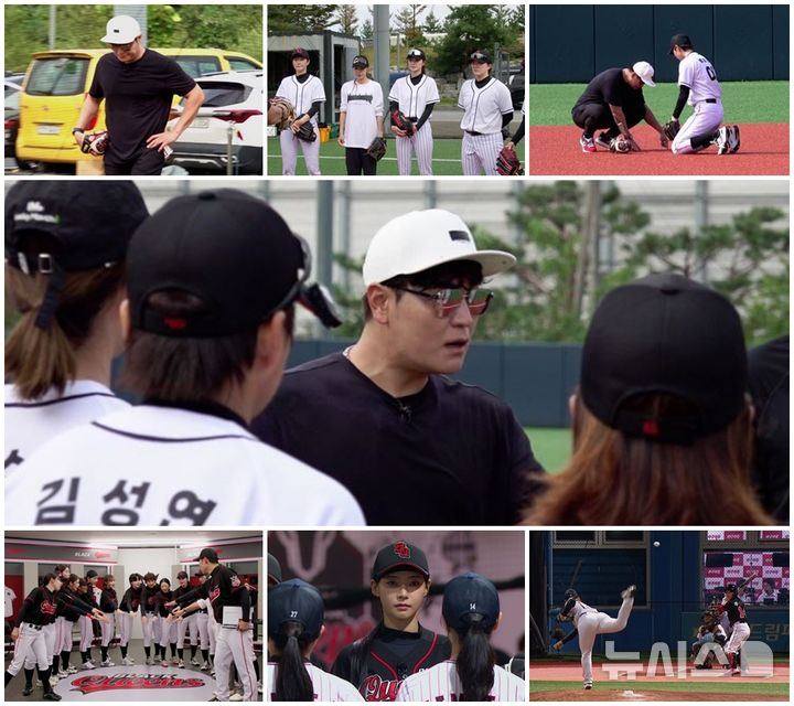 [서울=뉴시스] 채널A 스포츠 예능 '야구여왕'의 감독 추신수가 선수단 '블랙퀸즈'의 연습 도중 반복되는 실수에 크게 화를 냈다. (사진 = 채널A '야구여왕' 캡처) 2025.12.02. photo@newsis.com *재판매 및 DB 금지 