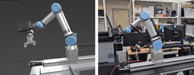 디지털 트윈(사진 왼쪽)을 활용한 가상환경 테스트베드. (사진=라온피플) *재판매 및 DB 금지