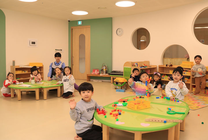 강원랜드 하이원 어린이집 어린이들 모습.(사진=강원랜드 제공) *재판매 및 DB 금지