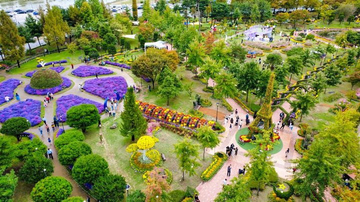 [대전=뉴시스] 대전 유성국화축제장 전경. *재판매 및 DB 금지