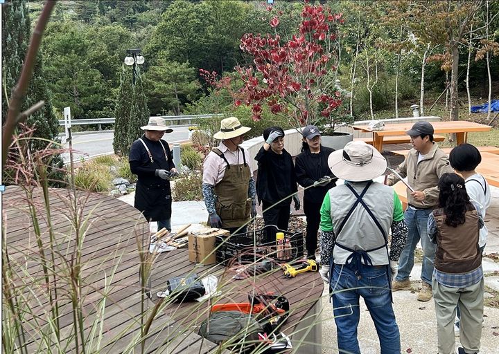 [대전=뉴시스] 경기 중부대학교(고양캠퍼스)의 빛마루 정원.(사진=산림청 제공) *재판매 및 DB 금지