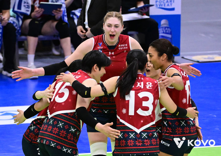 여자 프로배구 현대건설. (사진=KOVO 제공). 2025.12.02. *재판매 및 DB 금지