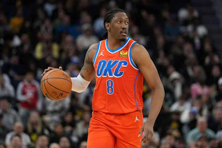 [샌프란시스코=AP/뉴시스] 미국프로농구(NBA) 오클라호마시티 선더의 제일런 윌리엄스. 2025.12.02.
