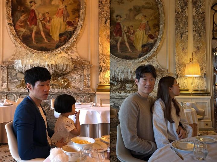 [서울=뉴시스] 박지성과 딸의 모습. (사진=김민지 인스타그램 캡처) 2025.12.03. photo@newsis.com *재판매 및 DB 금지