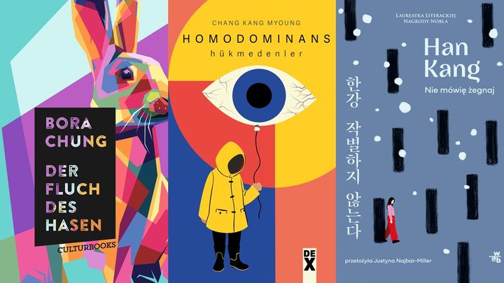 [서울=뉴시스] 한국문학번역원이 3일 한국문학번역상 번역대상 수상자를 발표했다. (왼쪽부터) 정보라 작가의 '저주토끼' 독일어 번역본, 장강명 작가의 '호모도미난스' 튀르키예어 번역본, 한강 작가의 '작별하지 않는다' 폴란드 번역본. (사진=한국문학번역원 제공) 2025.12.03. photo@newsis.com *재판매 및 DB 금지