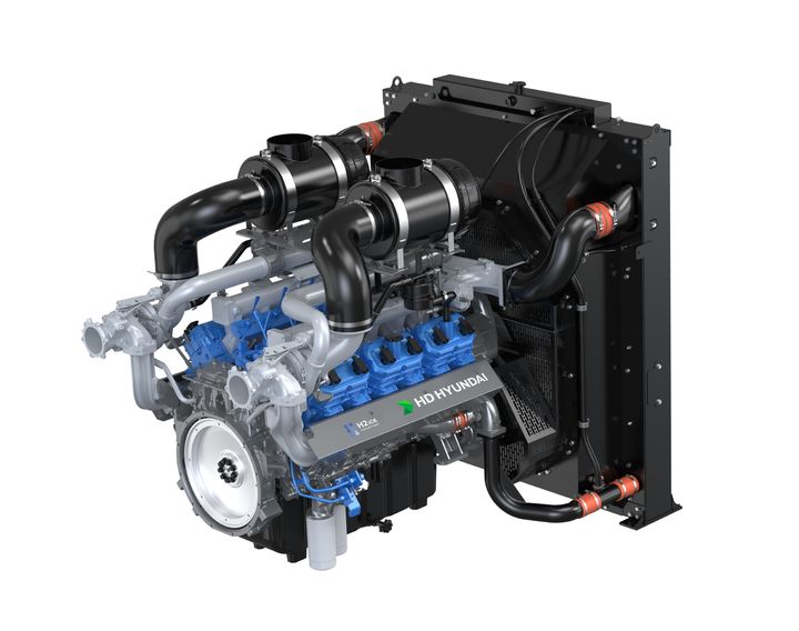 [서울=뉴시스] HD건설기계가 4일부터 7일까지 킨텍스(KINTEX)에서 열리는 국내 최대 수소 산업 행사에 참가해 22리터급 수소엔진을 최초로 공개한다.(사진=HD현대 제공). 2025.12.03. photo@newsis.com *재판매 및 DB 금지