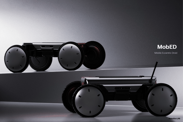 [서울=뉴시스] 현대차·기아는 3일 일본 도쿄 빅 사이트(에서 개최된 일본 국제 로봇 전시회 2025에서 차세대 자율주행 모빌리티 로봇 플랫폼 '모베드(MobED)'의 양산형 모델을 최초 공개했다. (사진=현대차그룹 제공) 2025.12.03 photo@newsis.com