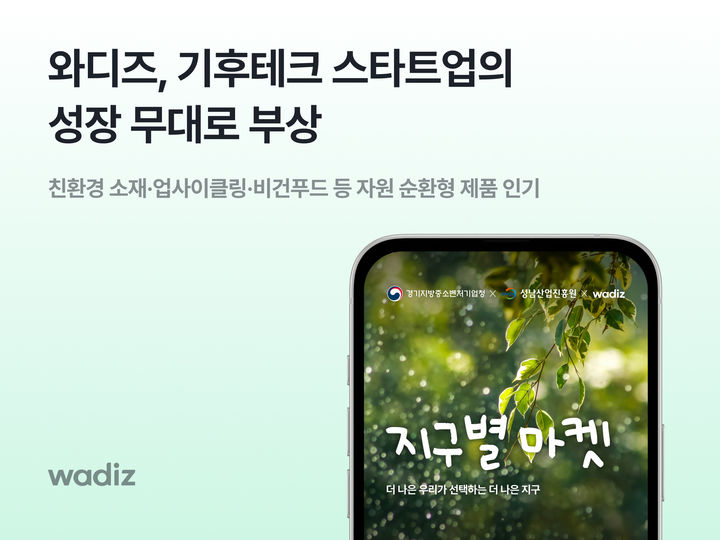 [서울=뉴시스] 경기지역 기후테크 스타트업 크라우드펀딩 지원사업. (사진=와디즈 제공) 2025.12.03. photo@newsis.com *재판매 및 DB 금지