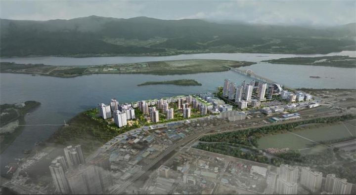 [대전=뉴시스] 춘천역세권 개발사업 조감도.(사진=국가철도공단 제공) *재판매 및 DB 금지