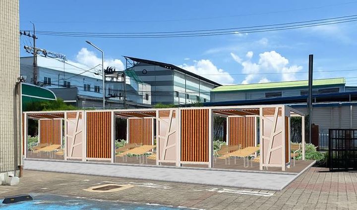 [구미=뉴시스] 근로자 쉼터 조성. (사진=구미시 제공) 2025.12.04 photo@newsis.com *재판매 및 DB 금지