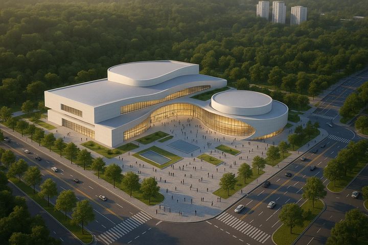 [대전=뉴시스]대전 유성복합문화예술센터 예상 조감도(AI생성 이미지) *재판매 및 DB 금지