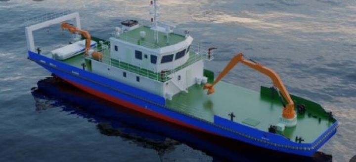 [홍성=뉴시스] 충남 해양쓰레기 전용수거선 예상도. (사진=충남도 제공) 2025.12.04. photo@newsis.com *재판매 및 DB 금지