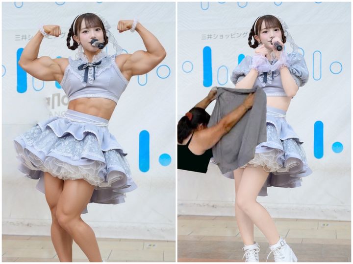 [뉴시스] 팬들이 보정한 아야노의 사진. (사진=엑스 캡처) *재판매 및 DB 금지