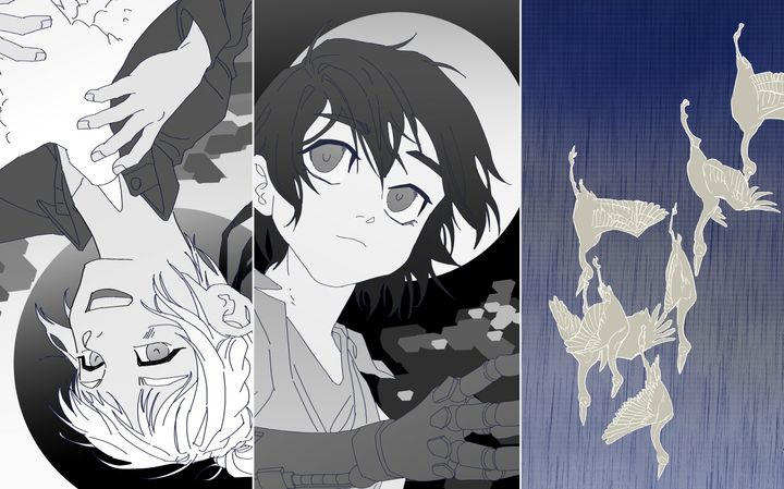 [천안=뉴시스] 상명대 디지털만화영상전공 손연화 학생이 k스토리슈퍼루키 해커톤 전국웹툰최강자전에 출품한 작품. (사진=상명대 제공) 2025.12.05 photo@newsis.com *재판매 및 DB 금지