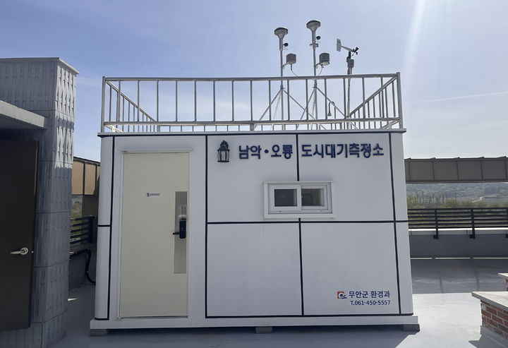 [무안=뉴시스] 무안 도시대기 측정소. (사진 = 전남보건환경연구원 제공). 2025.12.07. photo@newsis.com *재판매 및 DB 금지