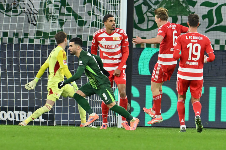 [볼프스부르크=AP/뉴시스]우니온 베를린, 볼프스부르크에 1-3 완패. 2025.12.06.