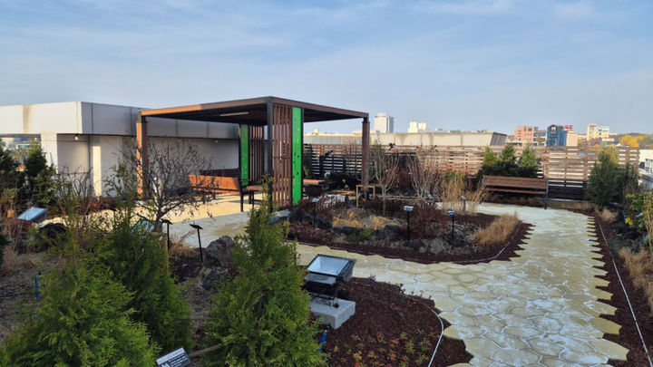 [대구=뉴시스] 대구 동구 아양아트센터에 생활밀착형 숲이 조성됐다. (사진=대구 동구 제공) 2025.12.07. photo@newsis.com *재판매 및 DB 금지