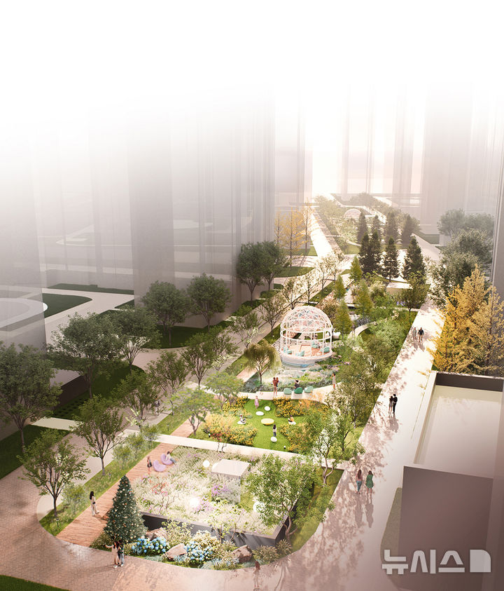 [서울=뉴시스] 올해 공공주택 작가정원 작품 공모전 최우수작에 선정된 서온뜰. photo@newsis.com