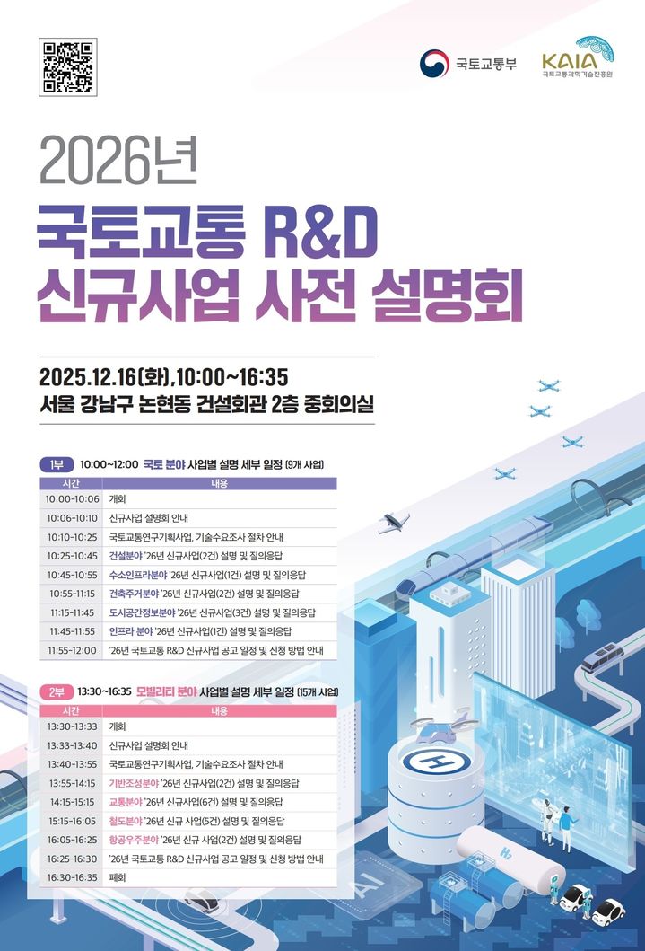국토교통진흥원, 내년 R&D 신규사업 사전설명회 개최 - 뉴스 썸네일 이미지