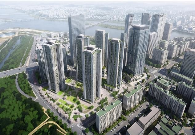 [서울=뉴시스]여의도 광장아파트 재건축 조감도.