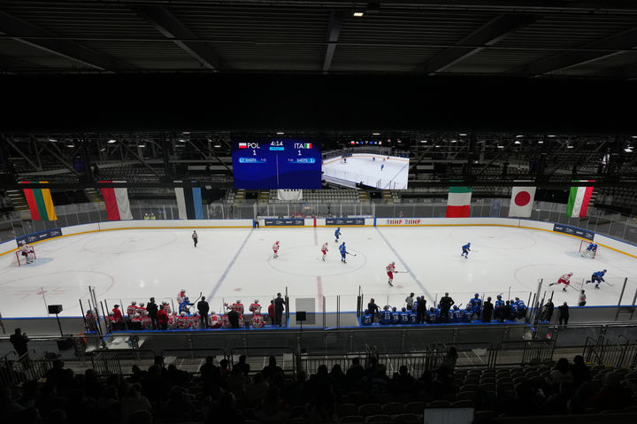 [로=AP/뉴시스] 2026 밀라노·코르티나담페초 동계올림픽 아이스하키 경기가 열릴 로 보조경기장. 2025.12.08