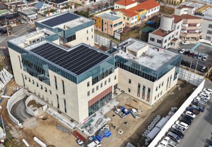 [청양=뉴시스] 공사가 진행중인 충남 청양군 가족문화센터·평생학습관. (사진=청양군 제공) 2025.12.09. photo@newsis.com    *재판매 및 DB 금지