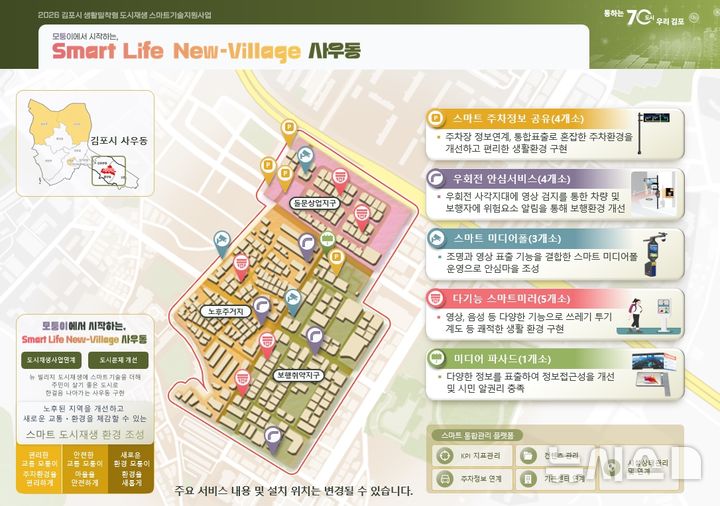 [김포=뉴시스] 도시재생 공모사업 대상지 사우동 뉴빌리지. (사진=김포시 제공) 2025.12.09. photo@newsis.com