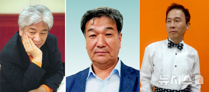 [광주=뉴시스] 2025광주문화예술상 문학부문 수상자. 왼쪽부터 손동연·김영철·김강호 작가. (사진=광주시청 제공). photo@newsis.com *재판매 및 DB 금지